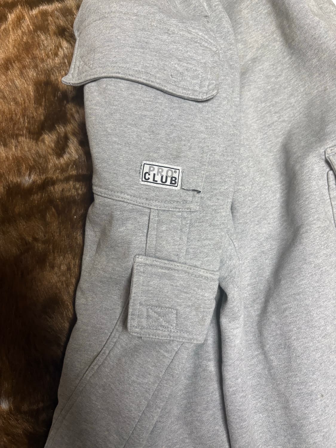 pro club 카고 스웻팬츠 그레이L 상품이미지2