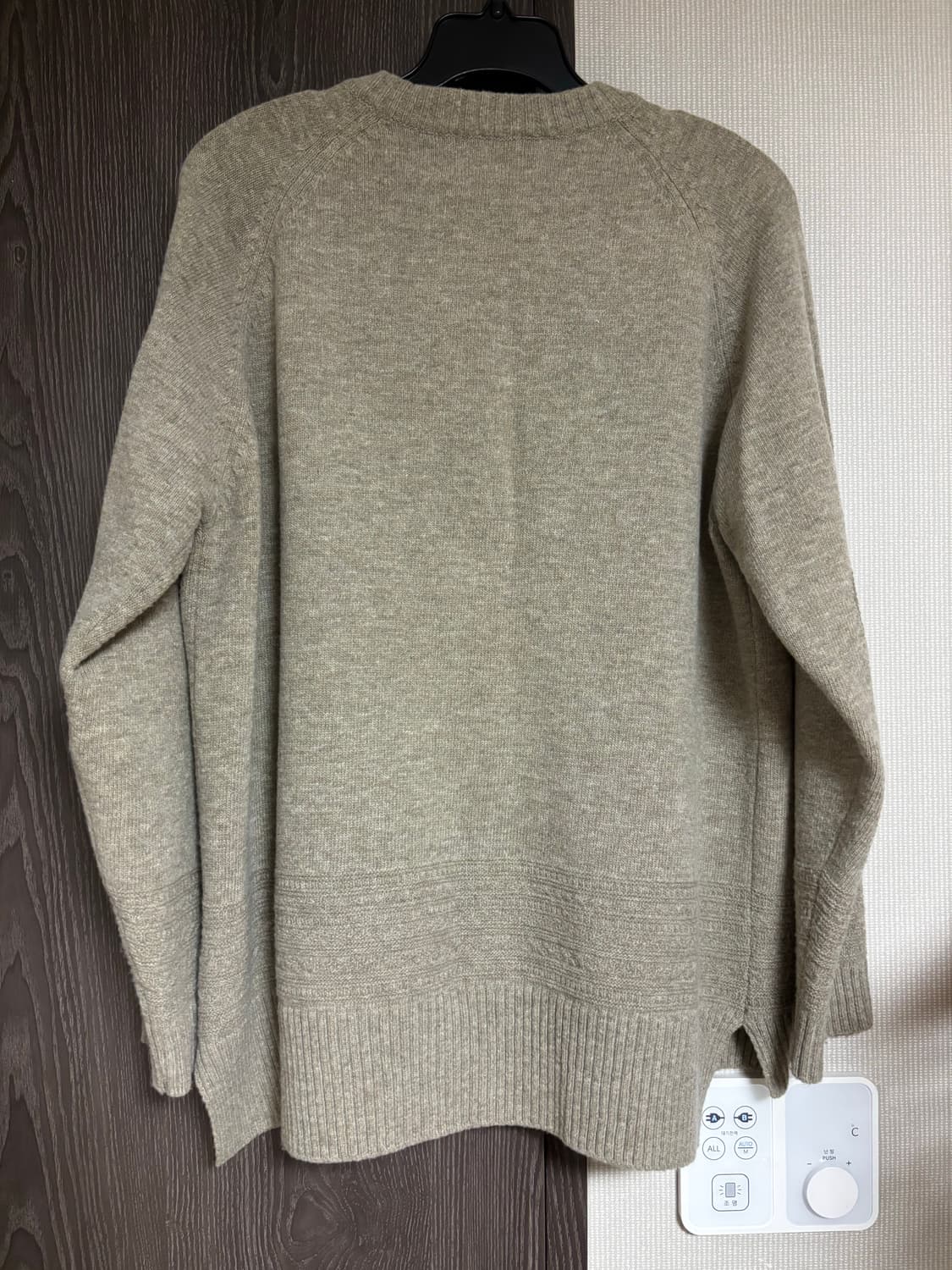 어나더오피스 가디건 베이지 linen 03, 105 XL 상품이미지5