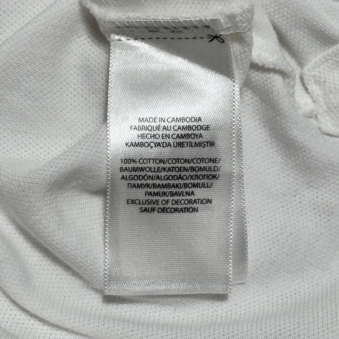 XS 폴로랄프로렌 화이트 카라 반팔 티셔츠 상품이미지5