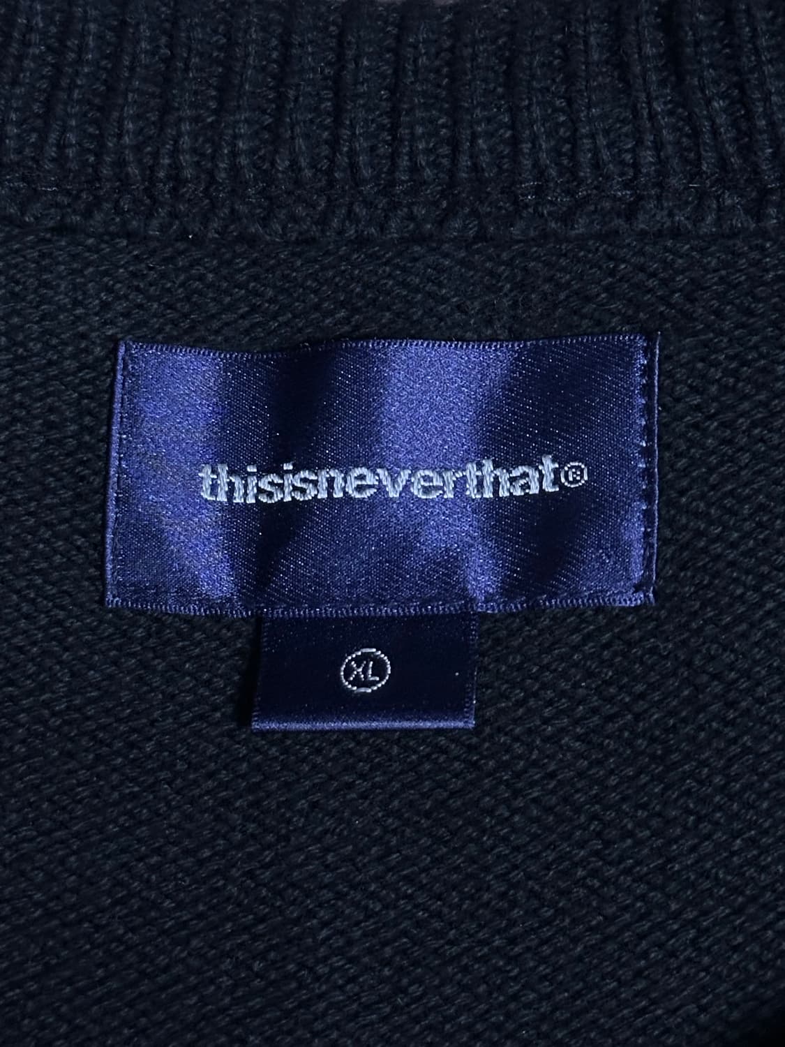 24FW 디스이즈네버댓 Fortuna N-Logo 니트 블랙 XL 상품이미지6