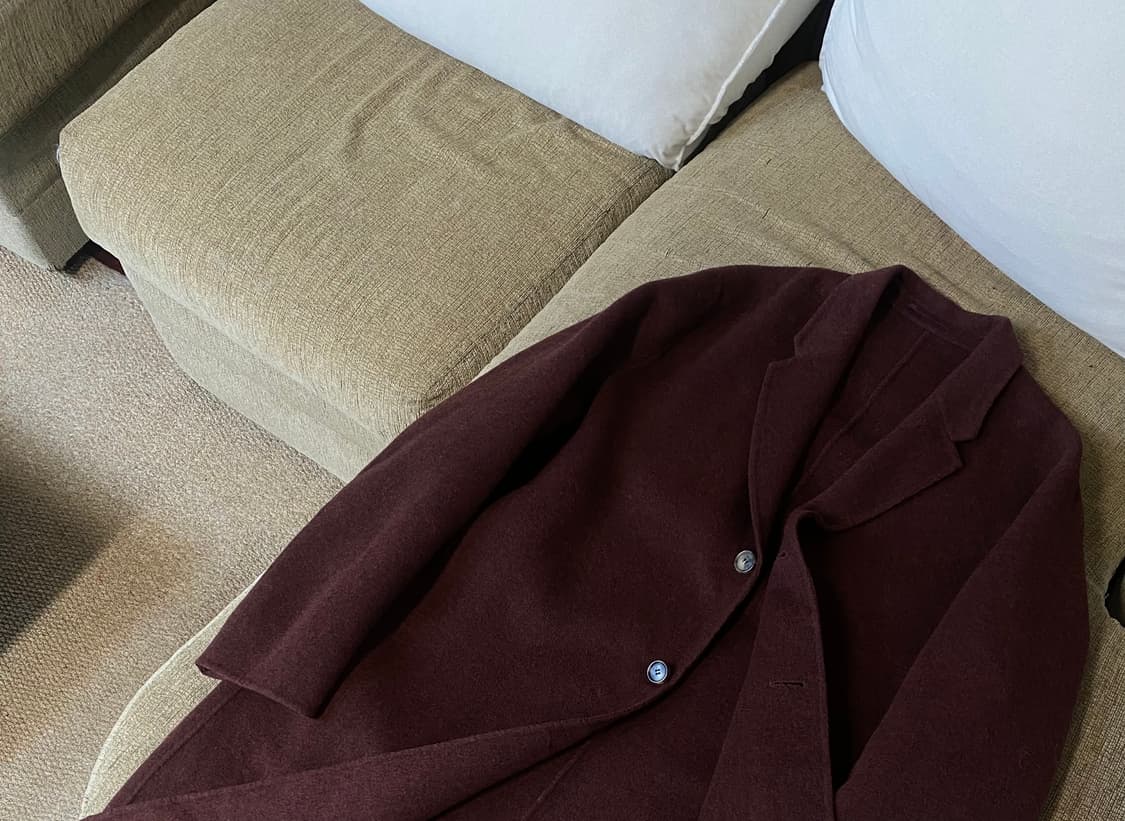 아크네스튜디오 캐시미어 채드 카멜멜란지 핸드메이드 코트 상품이미지5