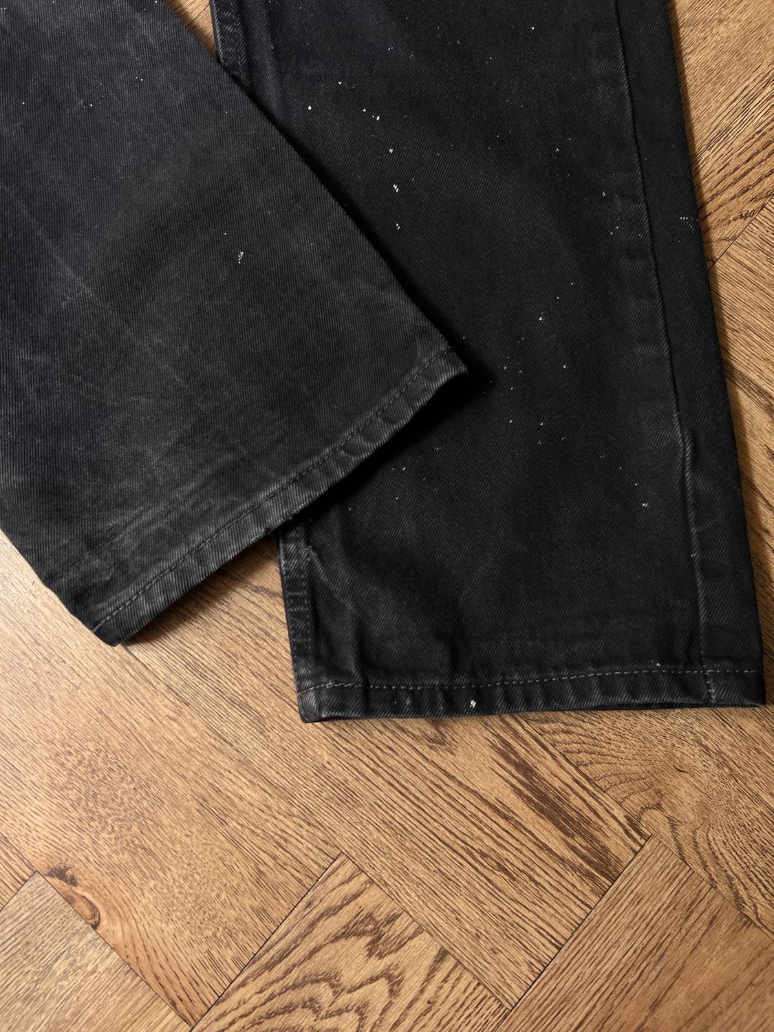 [38]리바이스 505 빈티지 페인팅 흑청 데님 팬츠 상품이미지6