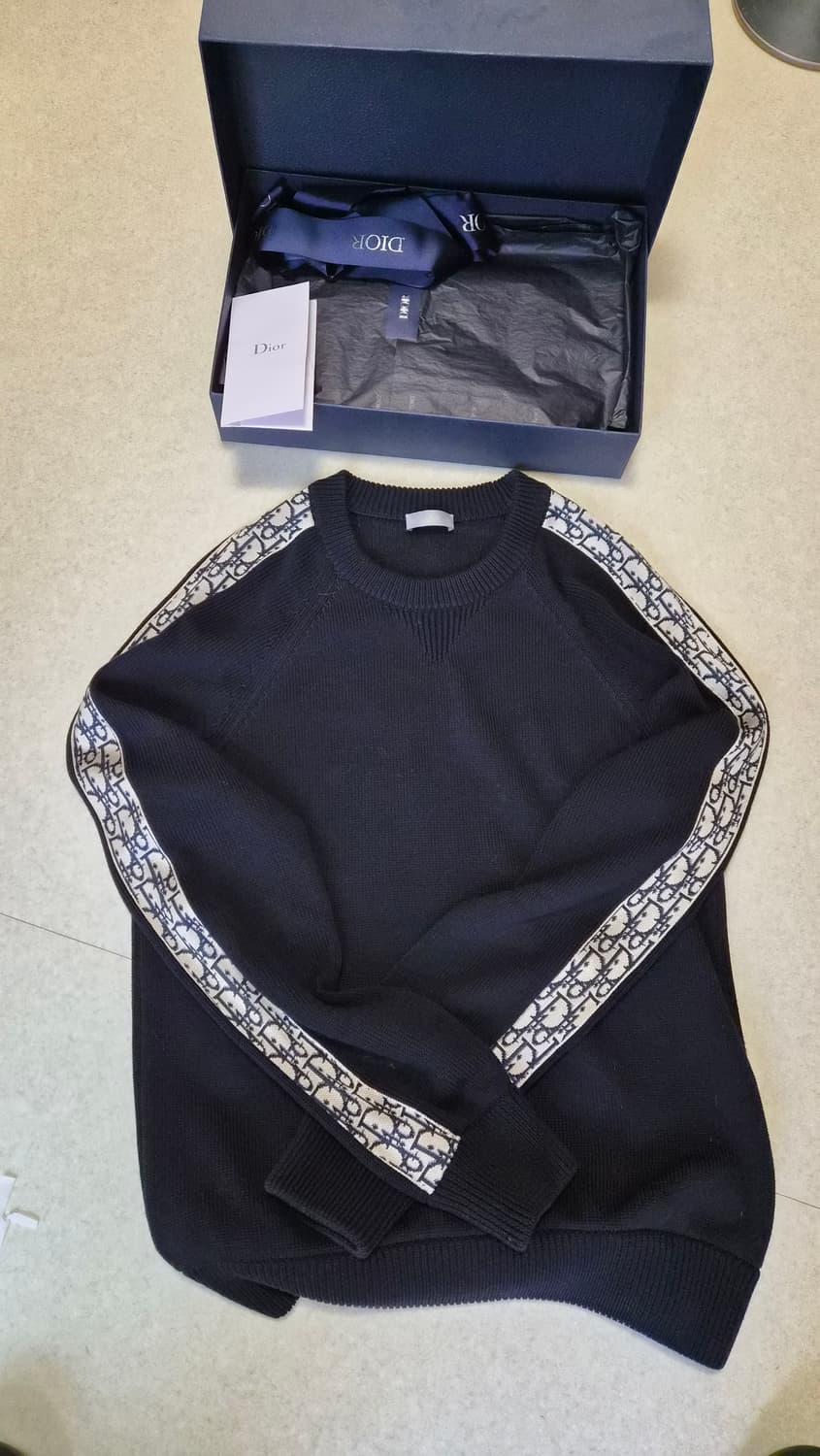 박스, 영수증o)디올 오블리크 인서트 니트 상품이미지1