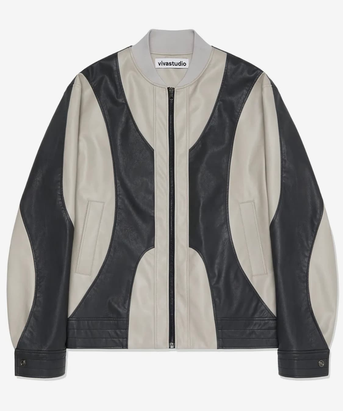 (L) 비바스튜디오 크로스 레더 자켓 상품이미지2