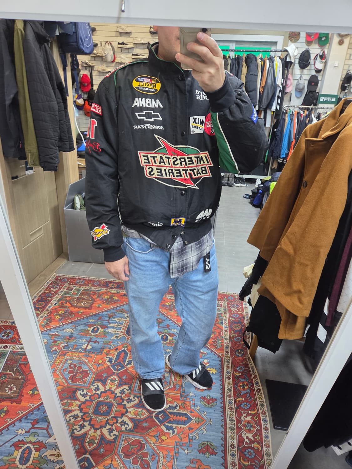 나스카 빈티지 멀티 자수로고 레이싱 자켓 xl 상품이미지5