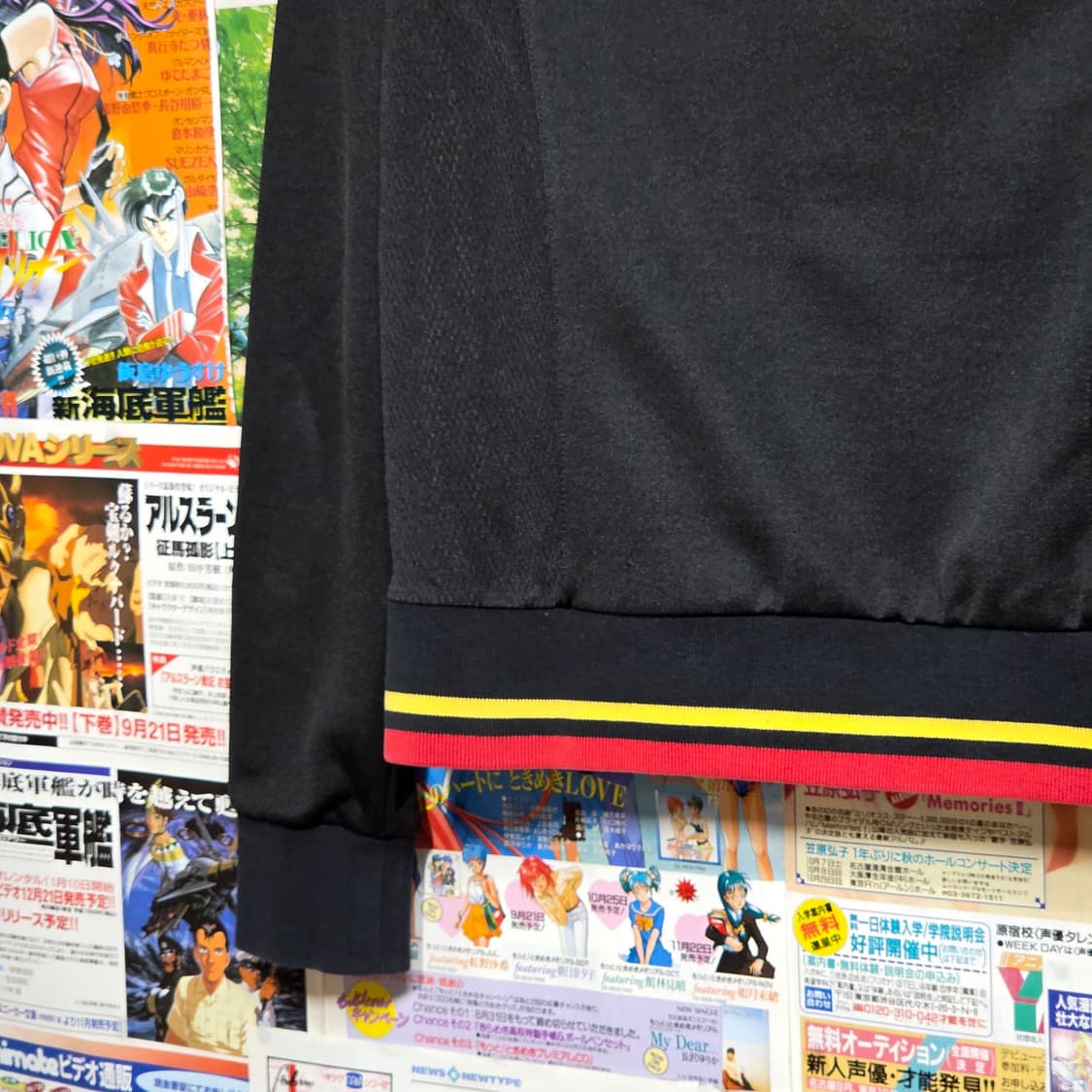 컨버스 블랙 레드 투라인 걸스 져지 상품이미지8