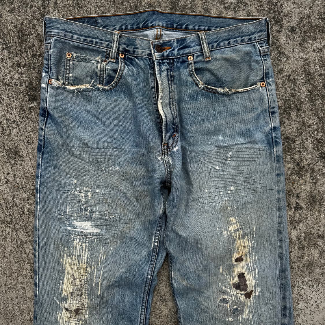 [35] 리바이스 505 누빔 커스텀 데님 팬츠 상품이미지3