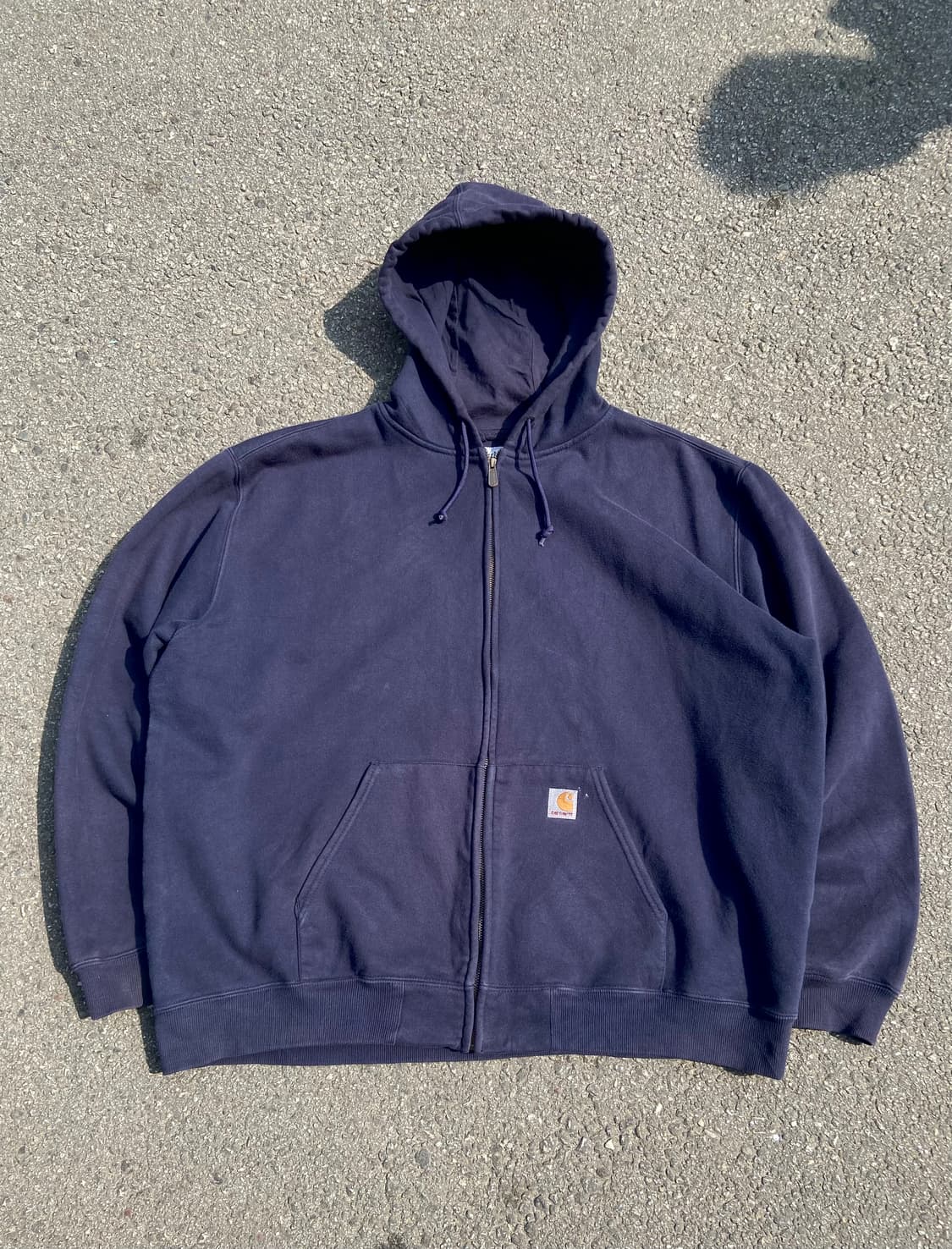 3XL) Old Carhartt Navy Hooded Zip-Up 상품이미지2