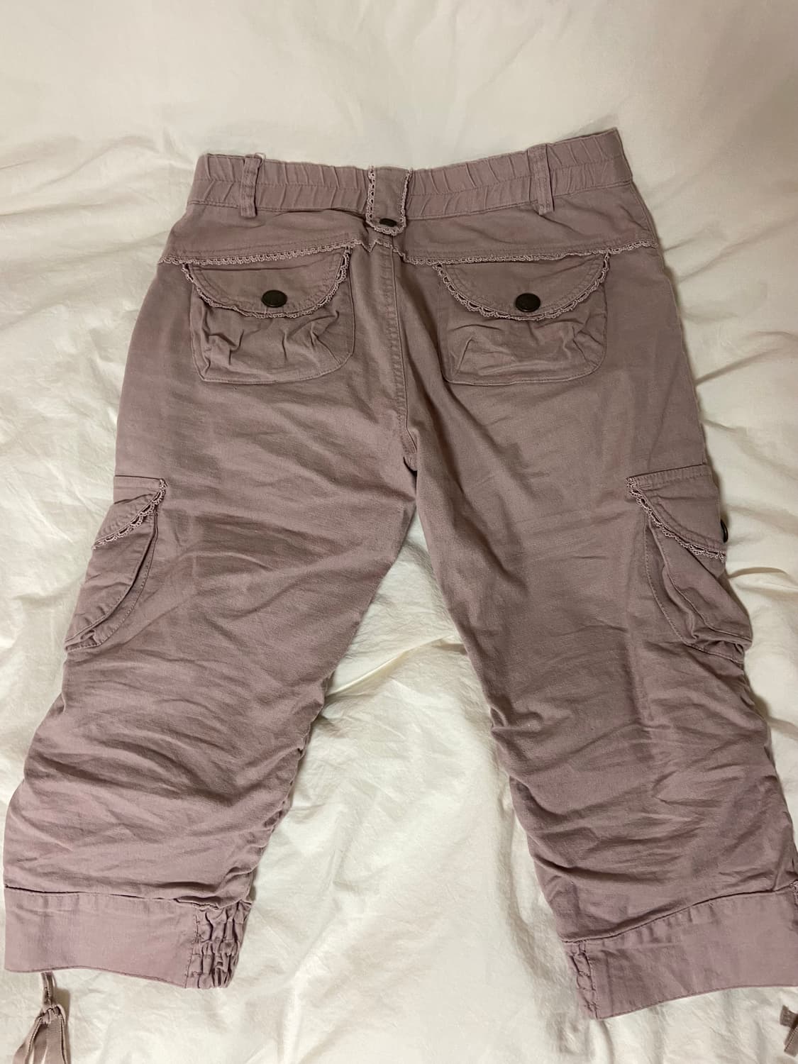 엑시즈팜 레이스 7부 카프리팬츠 상품이미지2