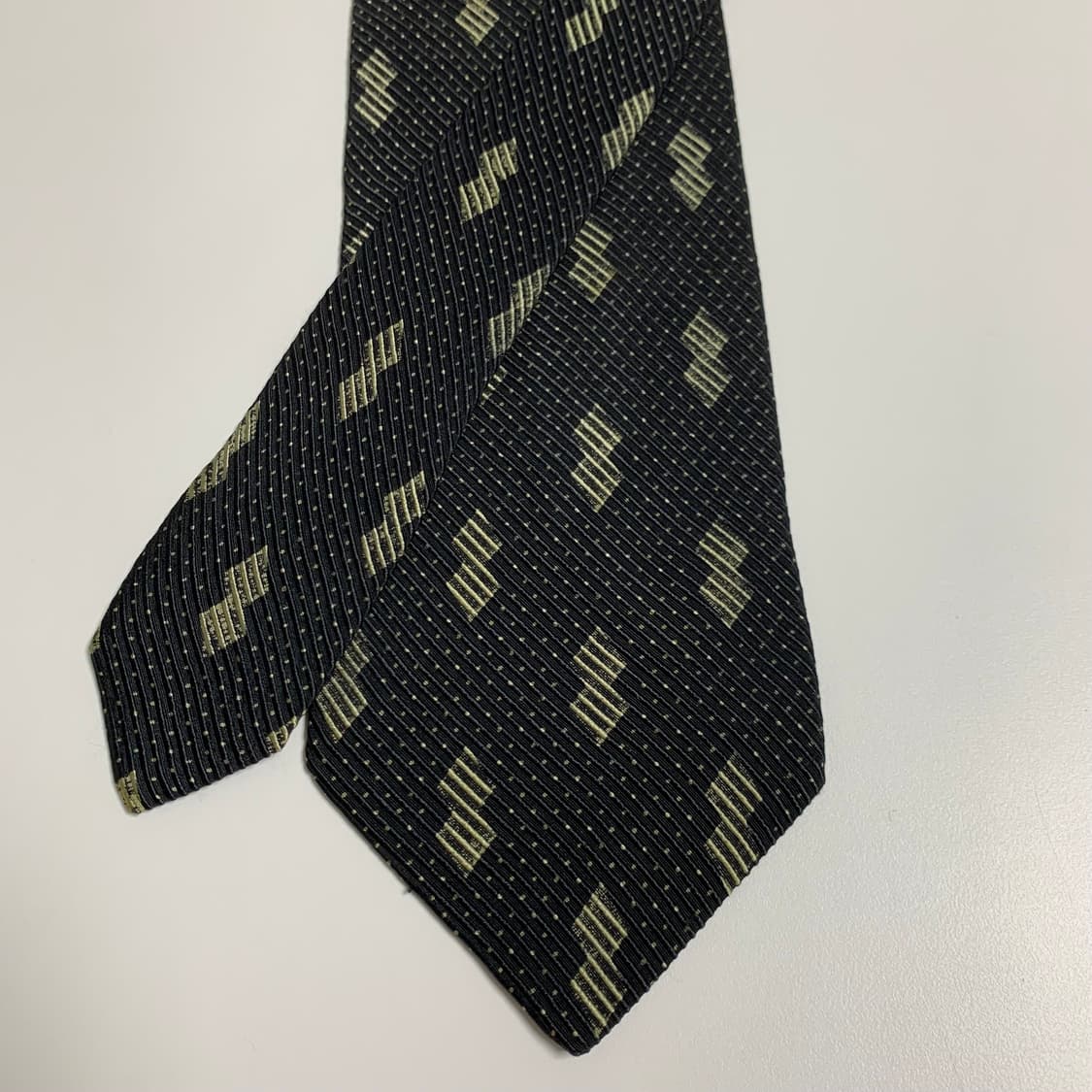 엠포리오 아르마니 명품 블랙 정장넥타이 클래식 빈티지타이 상품이미지4