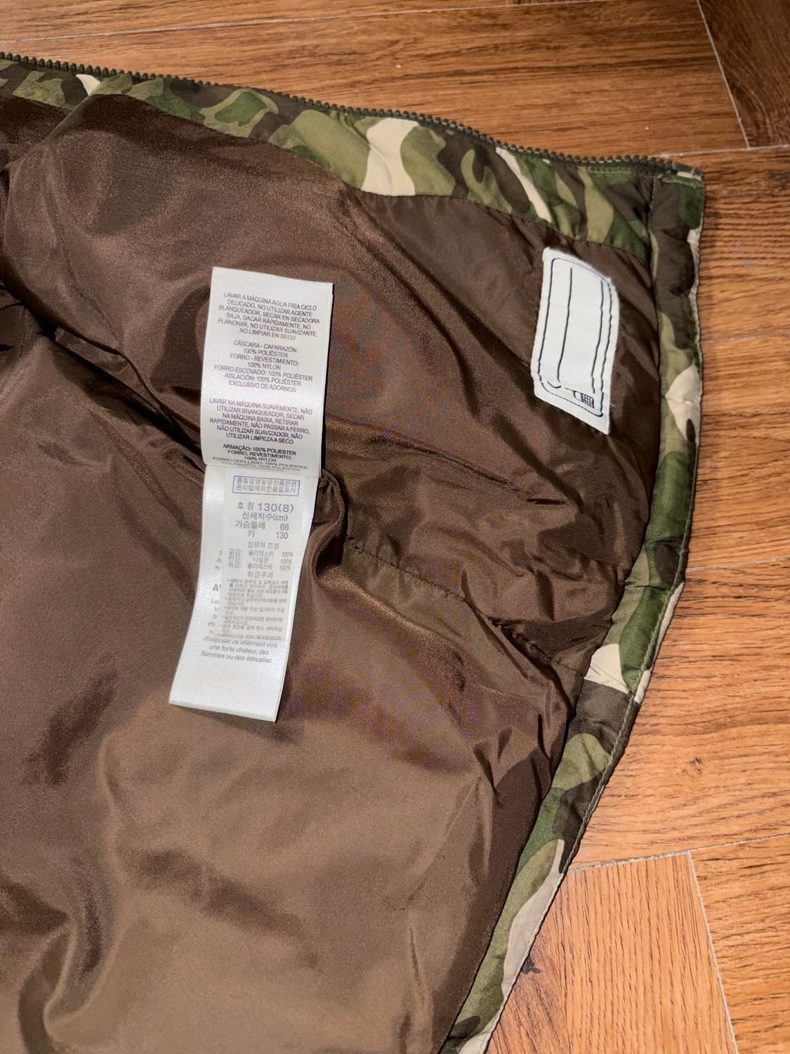 콜롬비아 카모 패딩조끼 상품이미지9