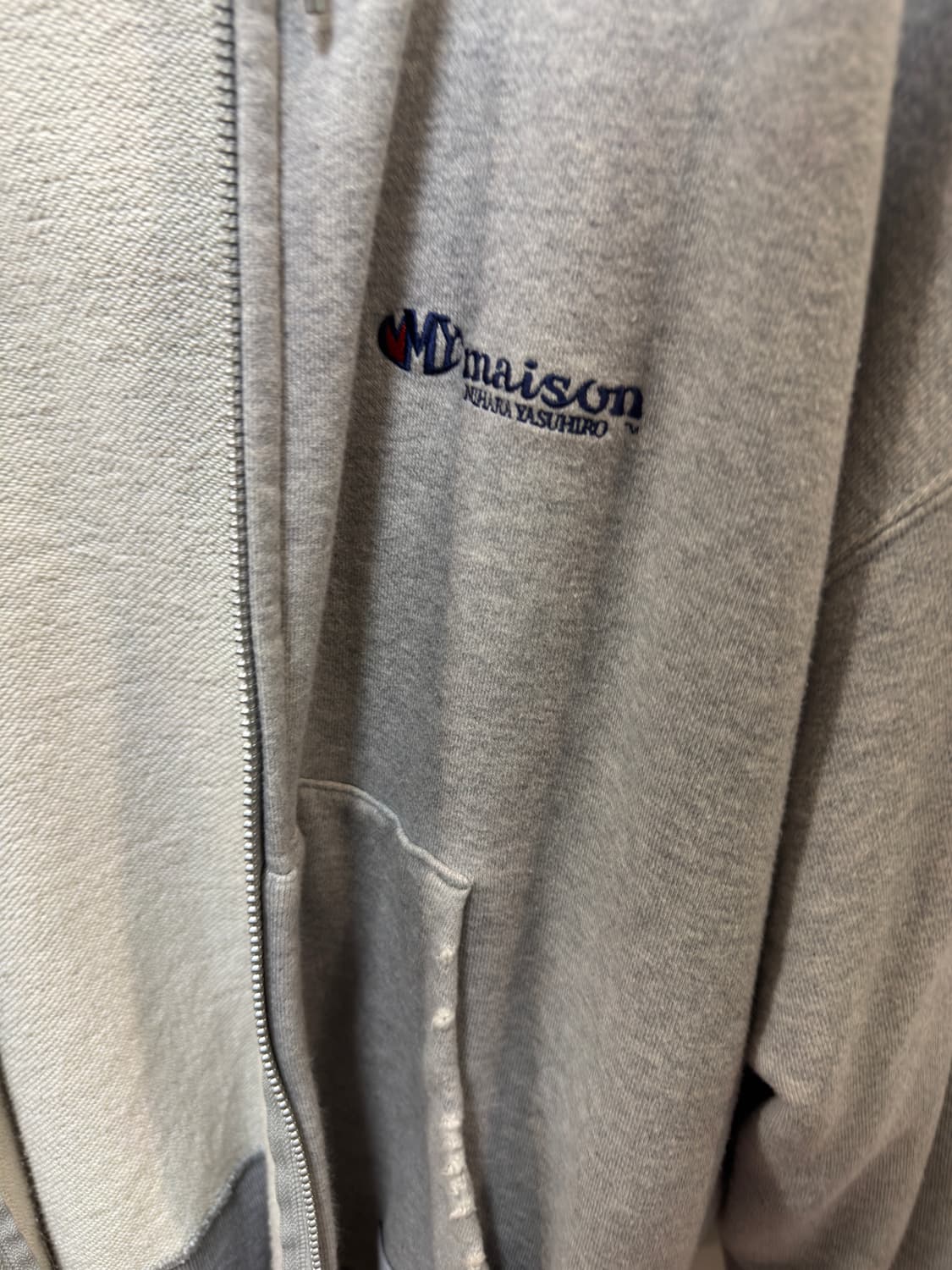 메종 미하라 야스히로 디스트레스 코튼 집업 후드 상품이미지3