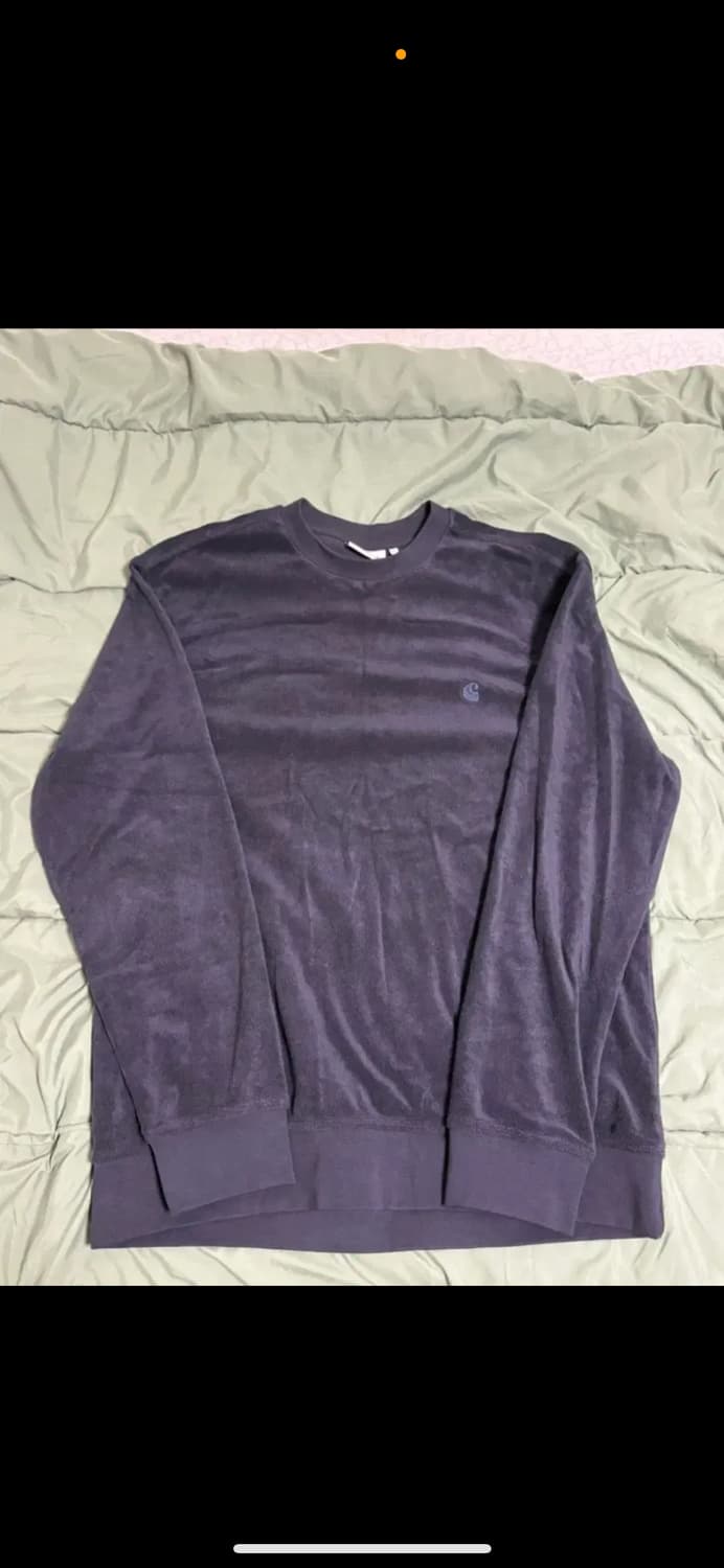 칼하트 벨벳 맨투맨 XL 상품이미지1