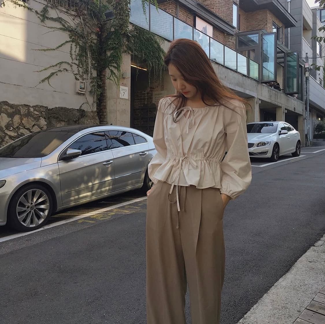 매니매니모드 bol 르 모아 블라우스 아이보리 상품이미지1