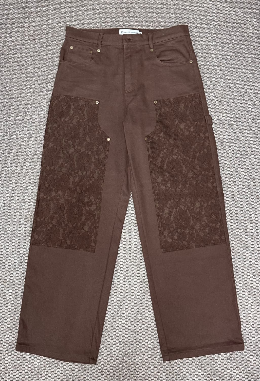 Kingarchive_Floral Carpenter Pants/brown 상품이미지3