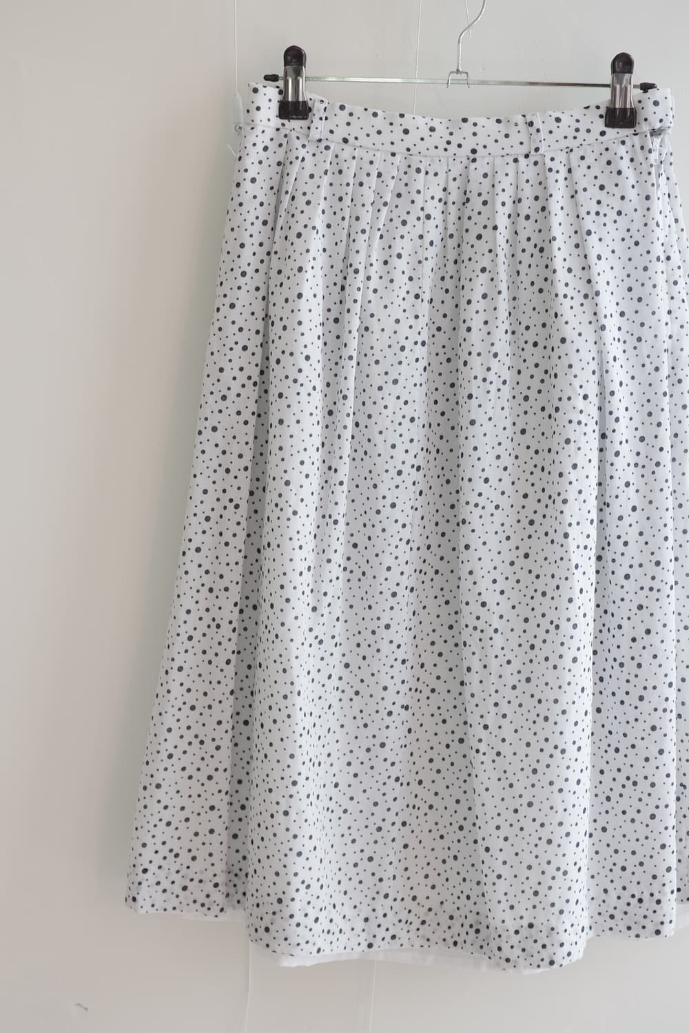 Retro dot flared skirt 상품이미지5