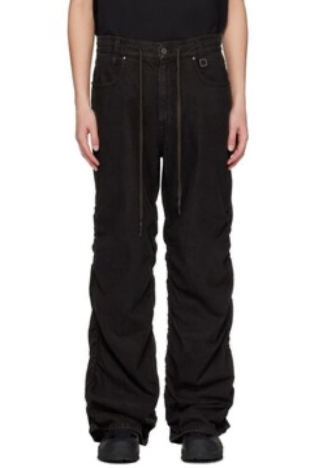 33사이즈/ 우영미 24SS 흑청 셔링 팬츠 상품이미지1