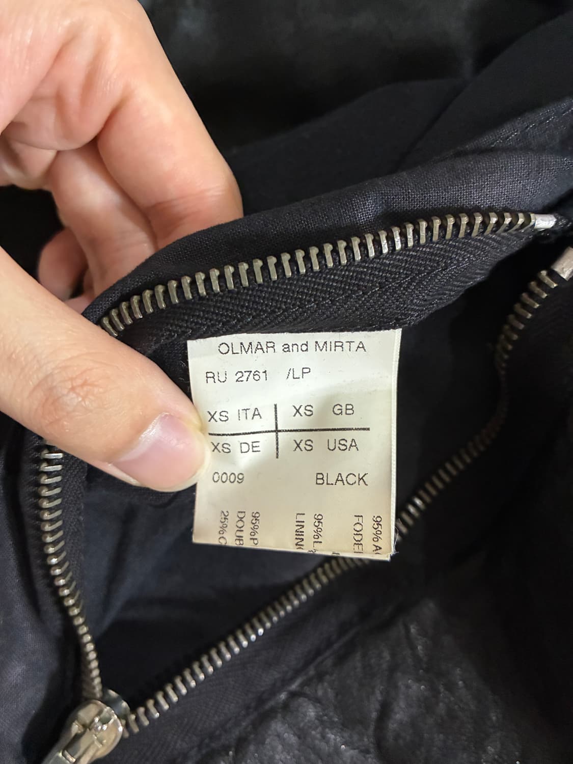 Rick Owens Intarsia High Neck 레더자켓 상품이미지9