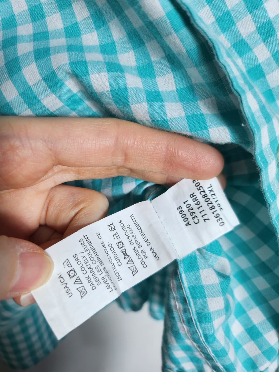 챕스 깅엄 체크 셔츠 상품이미지4