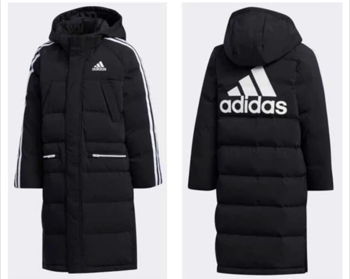 아디다스 롱패딩 3st 검정  상품이미지1