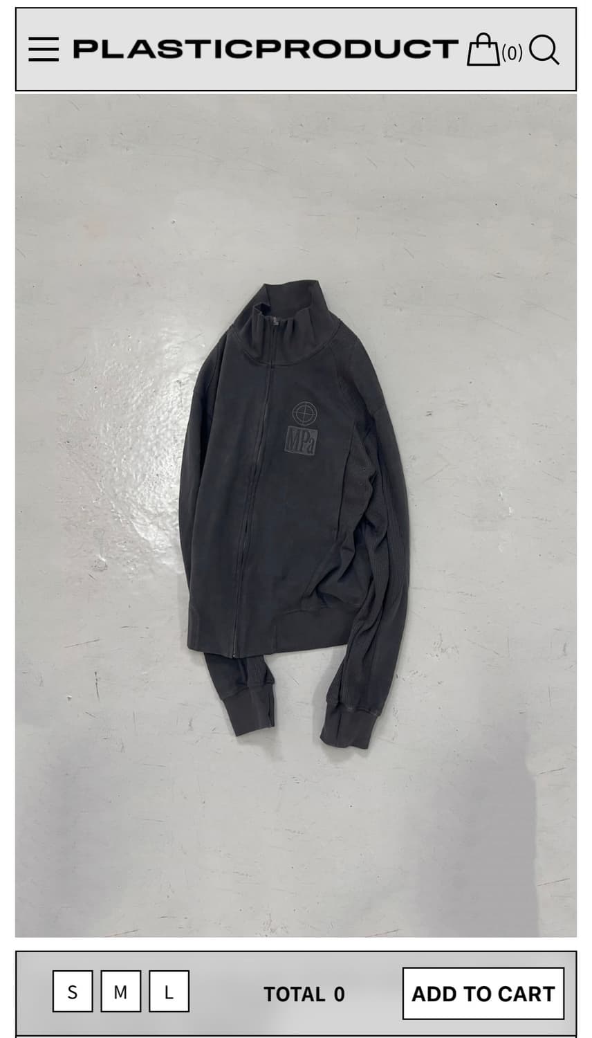 MPA CONTRAST ZIPPED JACKET L사이즈 상품이미지1