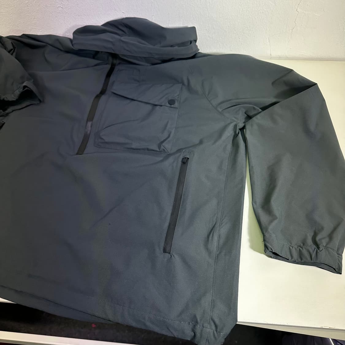 L 라퍼지스토어 다크그레이 빅포켓 유틸리티 바람막이 아노락 상품이미지3
