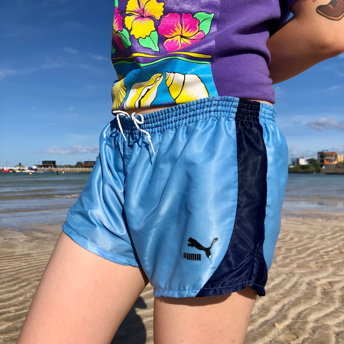 90’s PUMA shorts SKY BLUE 상품이미지2