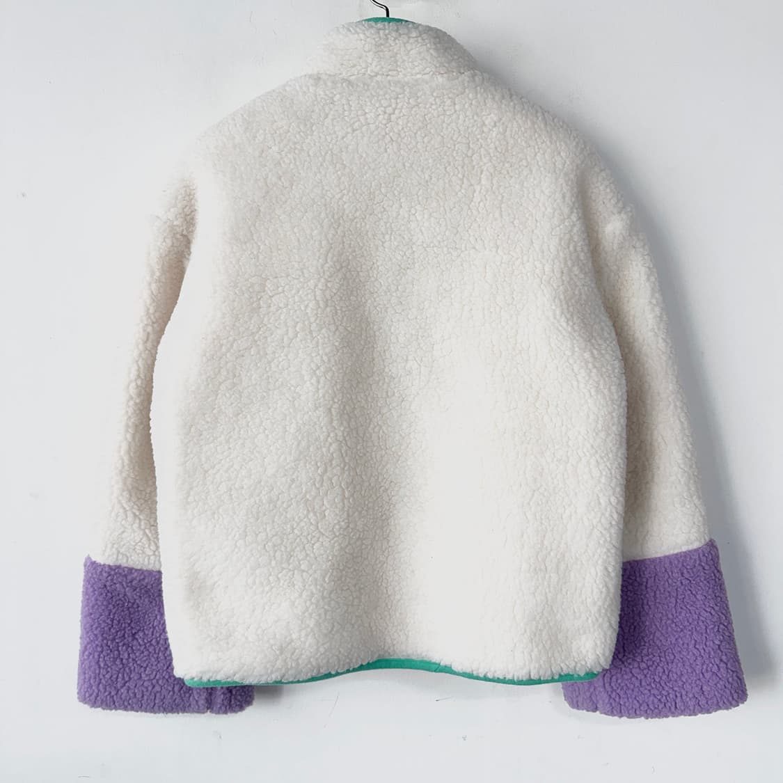 SJYP 배색 박시핏 셰르파 집업 상품이미지6