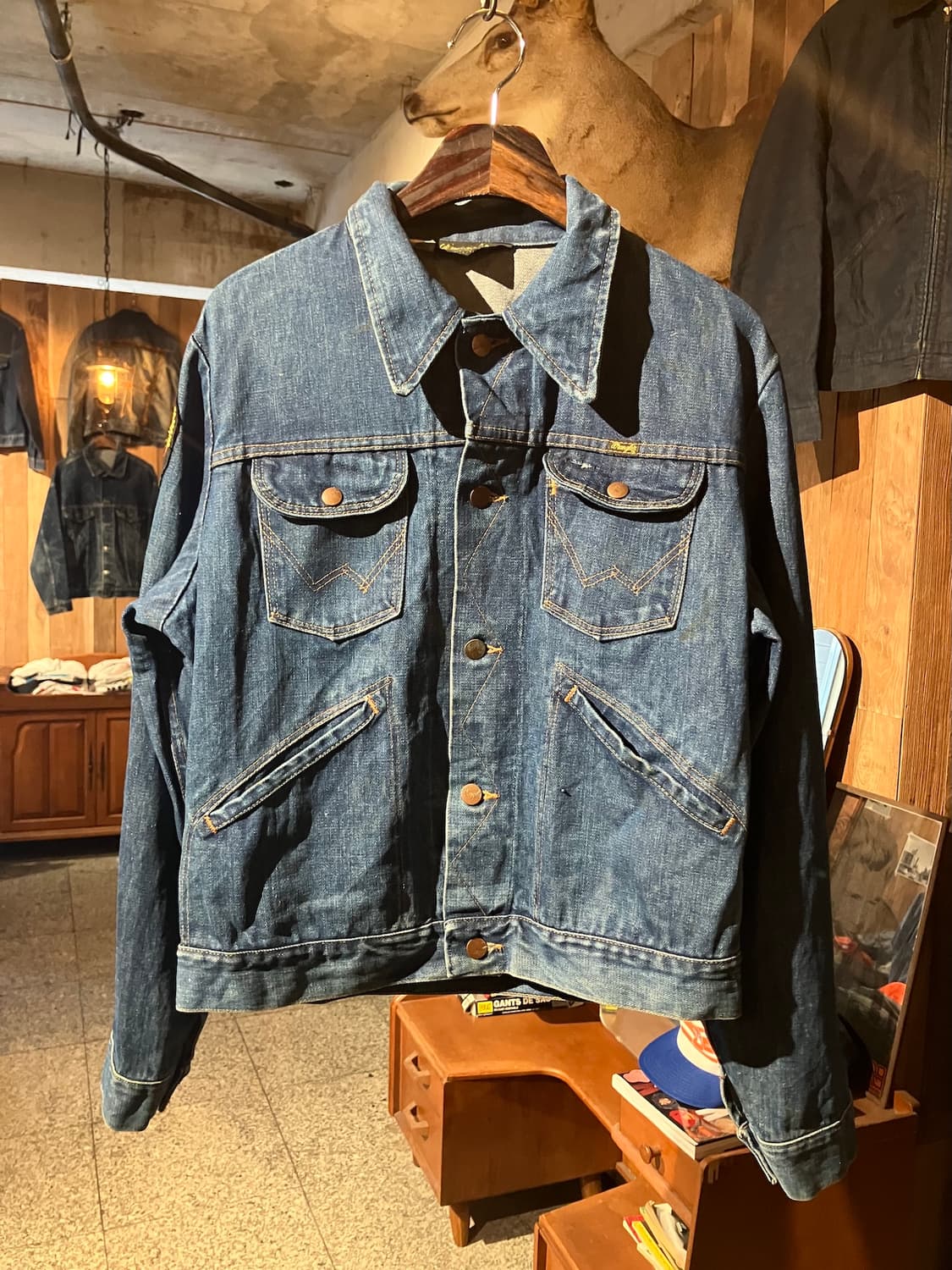 80s USA 빈티지 랭글러 126PW 데님 자켓 상품이미지2
