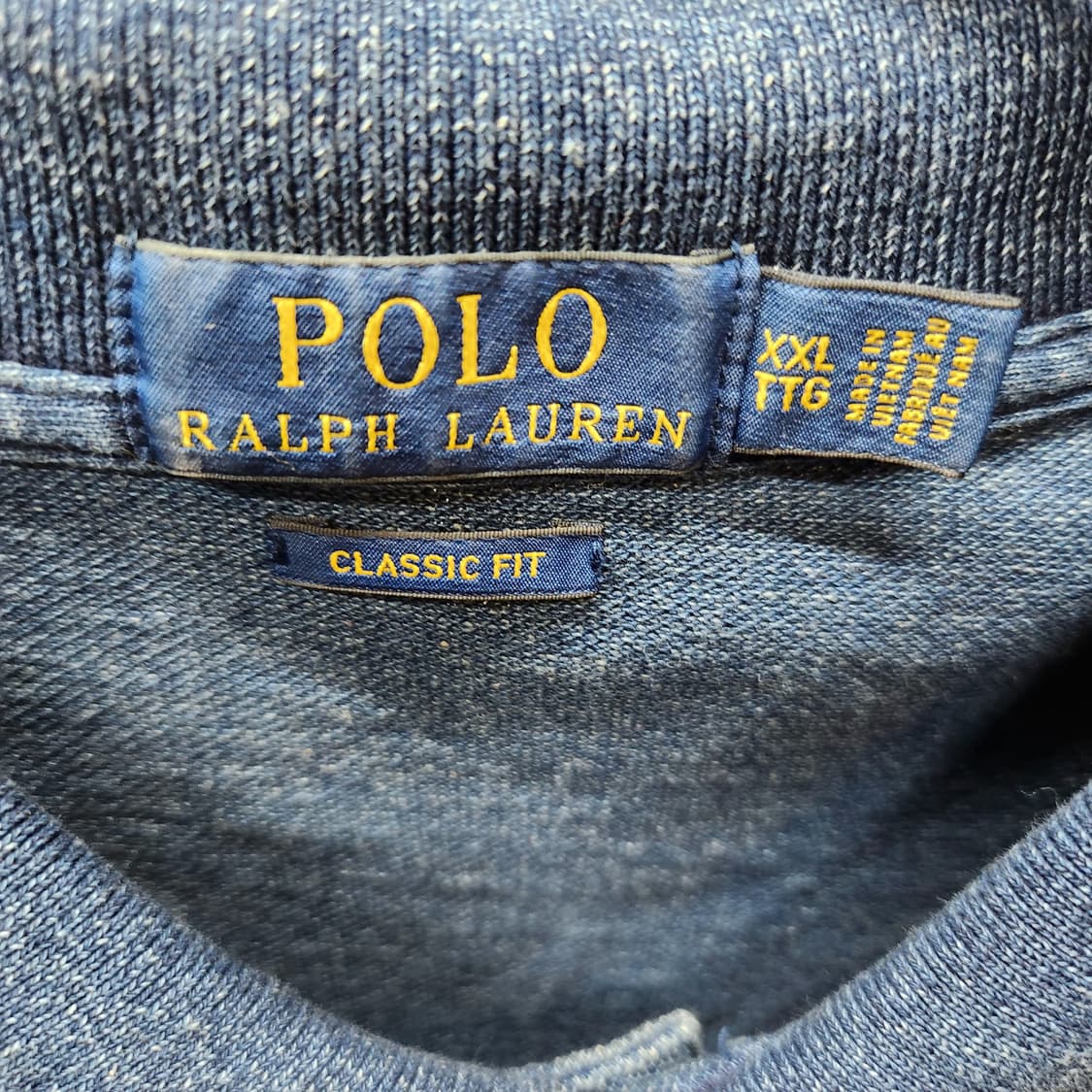 폴로랄프로렌 로고 데님 반팔카라 XXL(2XL~3XL)ㄱ 상품이미지5