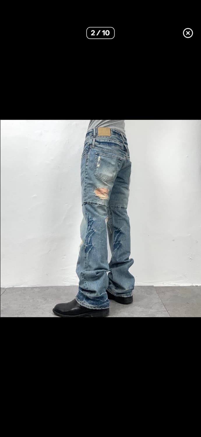 PPFM Double Waist Distressed Denim 상품이미지2