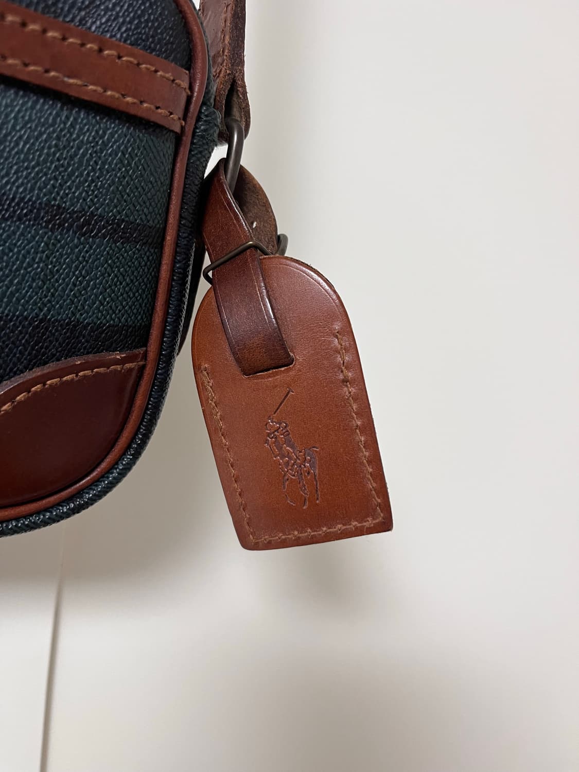 폴로 랄프로렌 체크 크로스백 상품이미지3