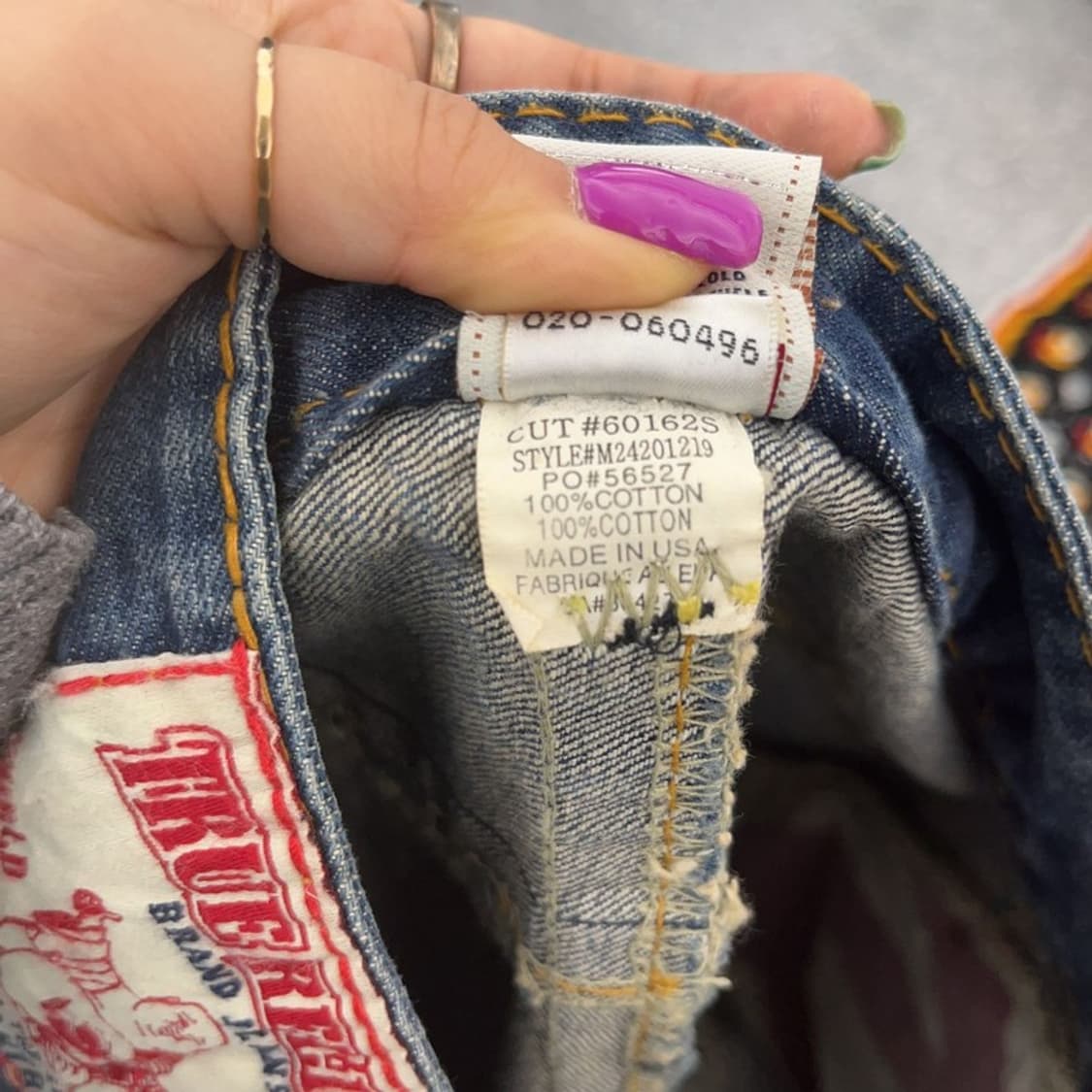 트루릴리전 빌리 자이언트 빅티 00's 데님팬츠 30인치 C06629 상품이미지7