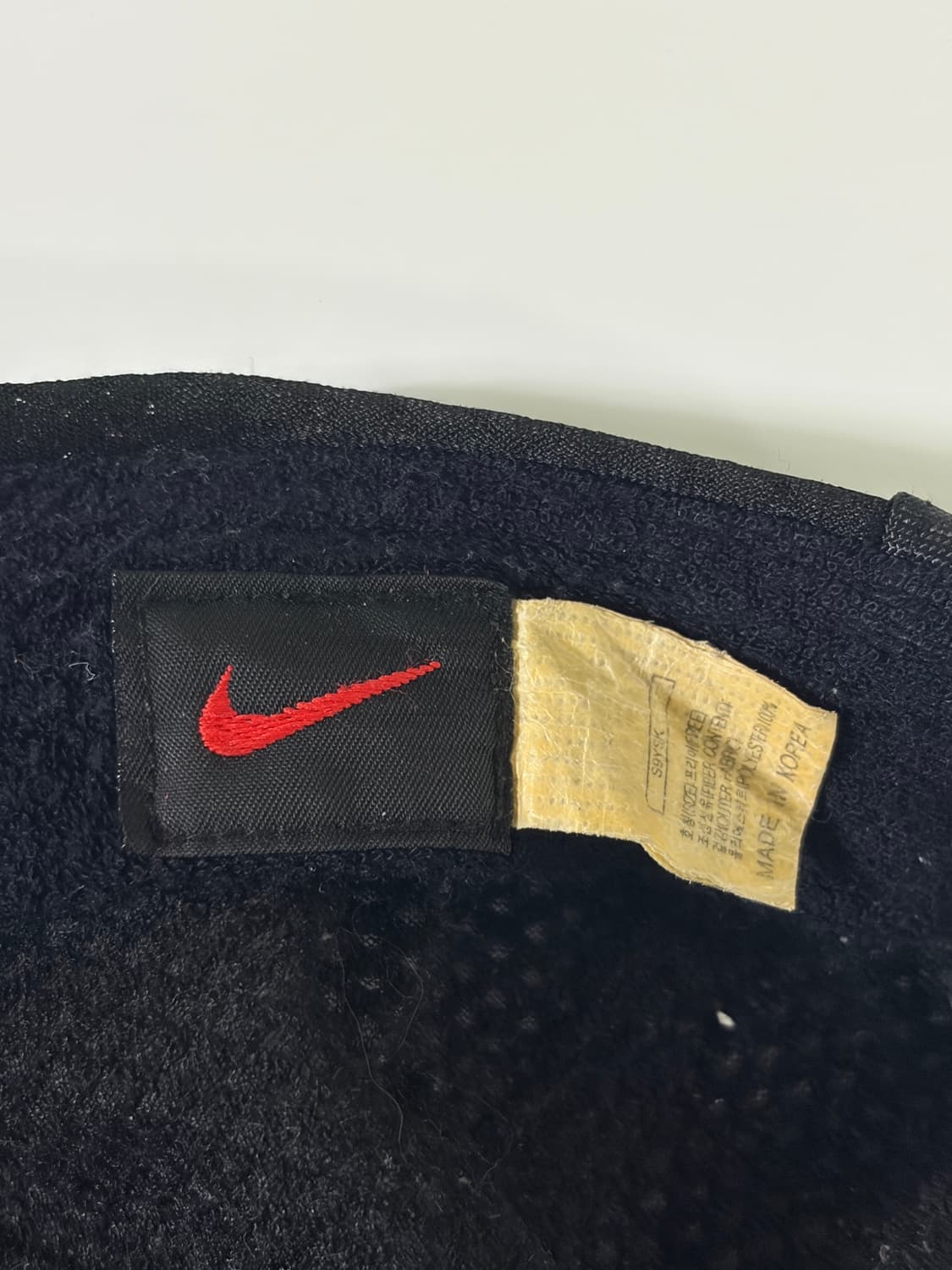 90s Nike (나이키) 빈티지 스몰 스우시 블랙 메쉬 볼캡 상품이미지7