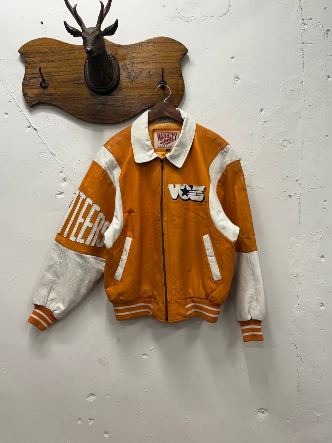 L) Varsity Sports Leather Vintage Varsit 상품이미지2