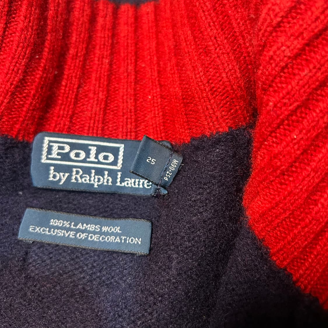[M] 폴로 랄프로렌 유니온잭빅포니 램스울 니트 집업 상품이미지6