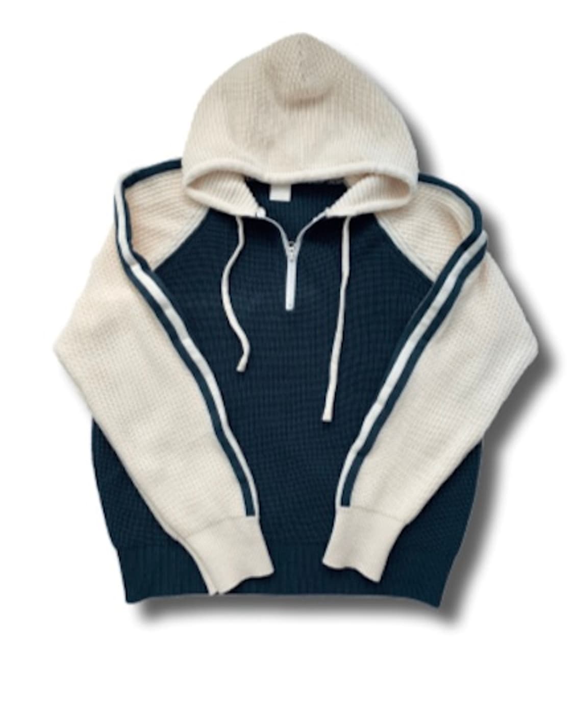 후드 나그랑 배색 집업니트  상품이미지5