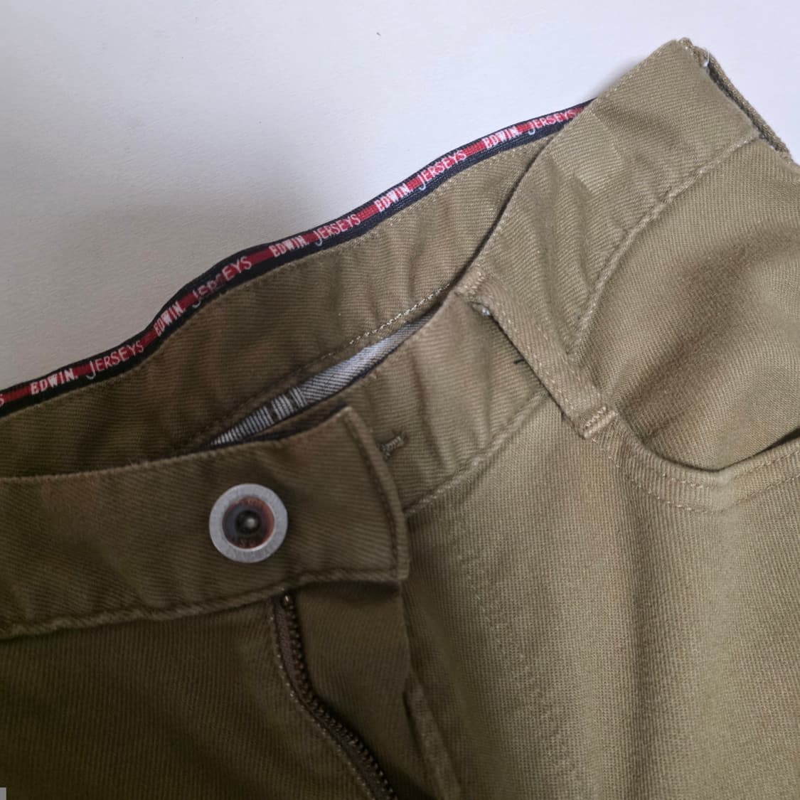 제팬 에드윈 져지스 카멜 코튼 팬츠 상품이미지2