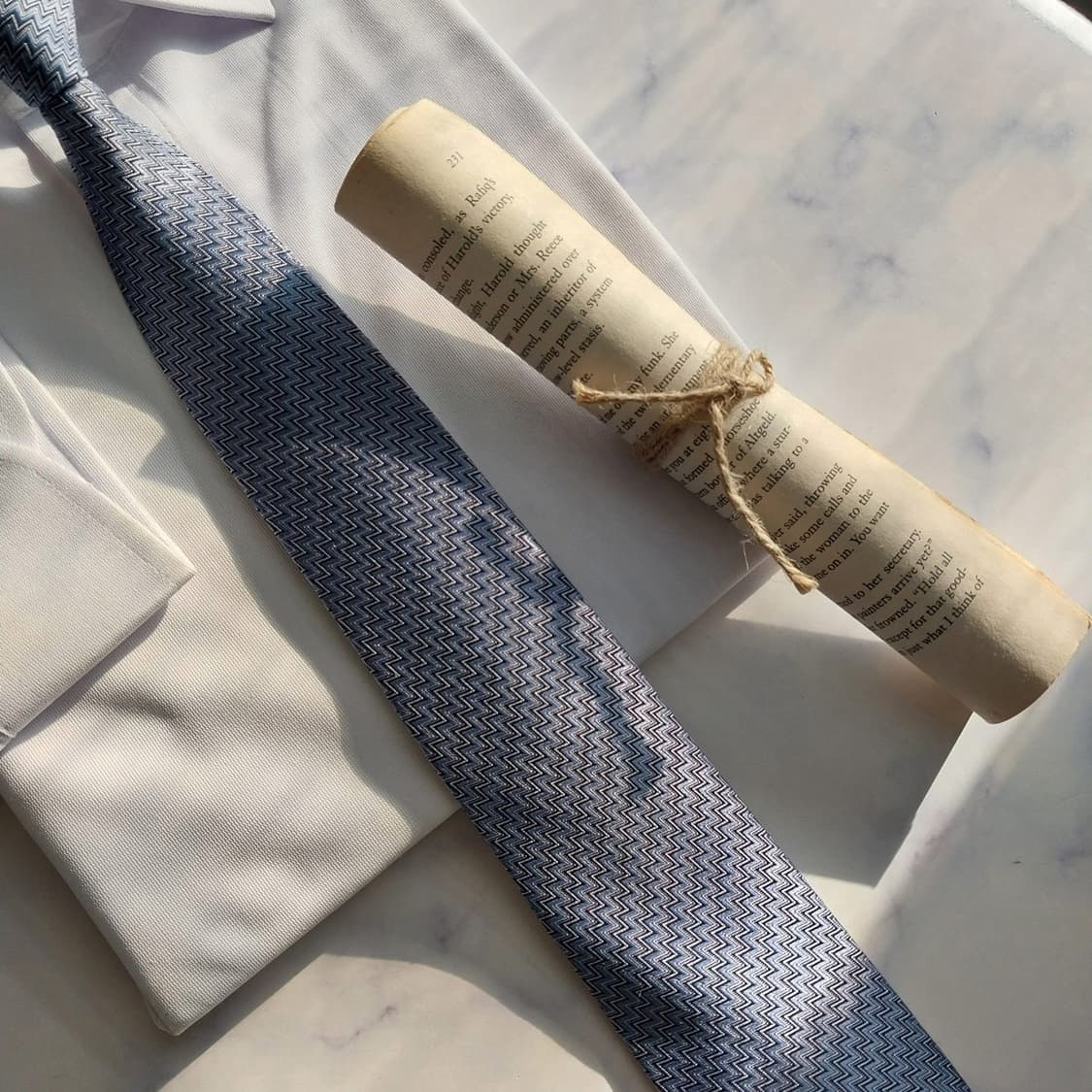 에르메네질도 제냐 실크 블루 헤링본 넥타이 8.4cm A+등급 K1886 상품이미지6
