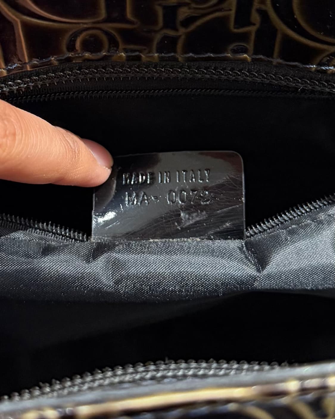 크리스찬 디올 오블리크 패턴 에나멜 레더 숄더백 상품이미지8