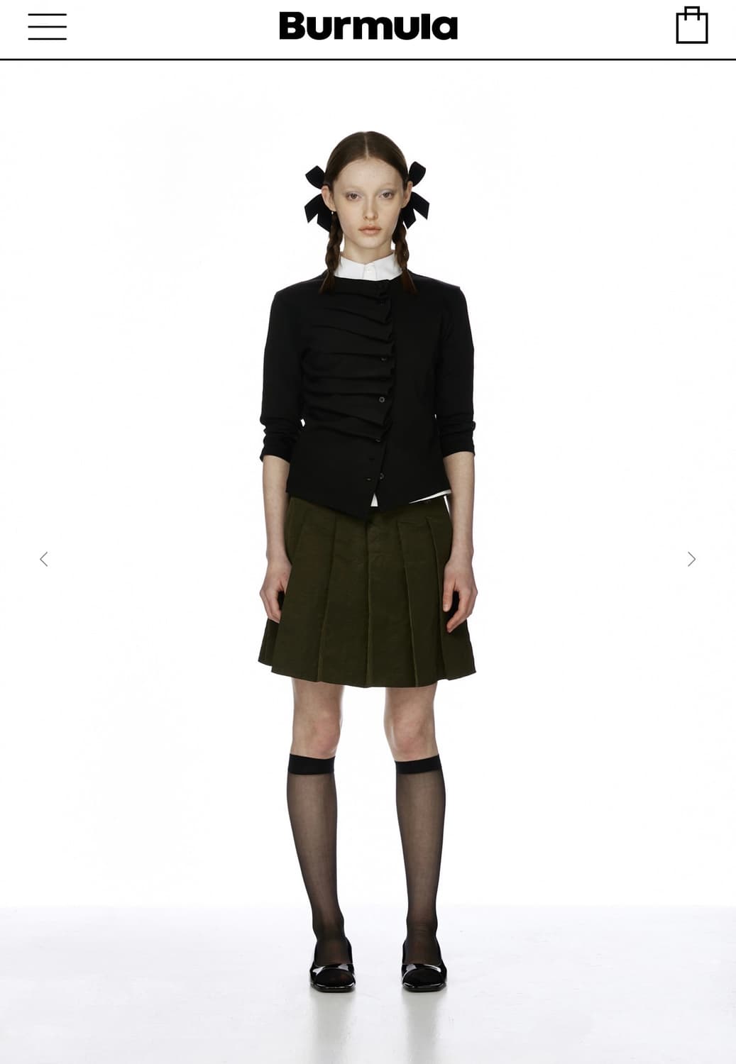 버뮬라 Burmula MIDI PLEATS SKIRT  상품이미지3