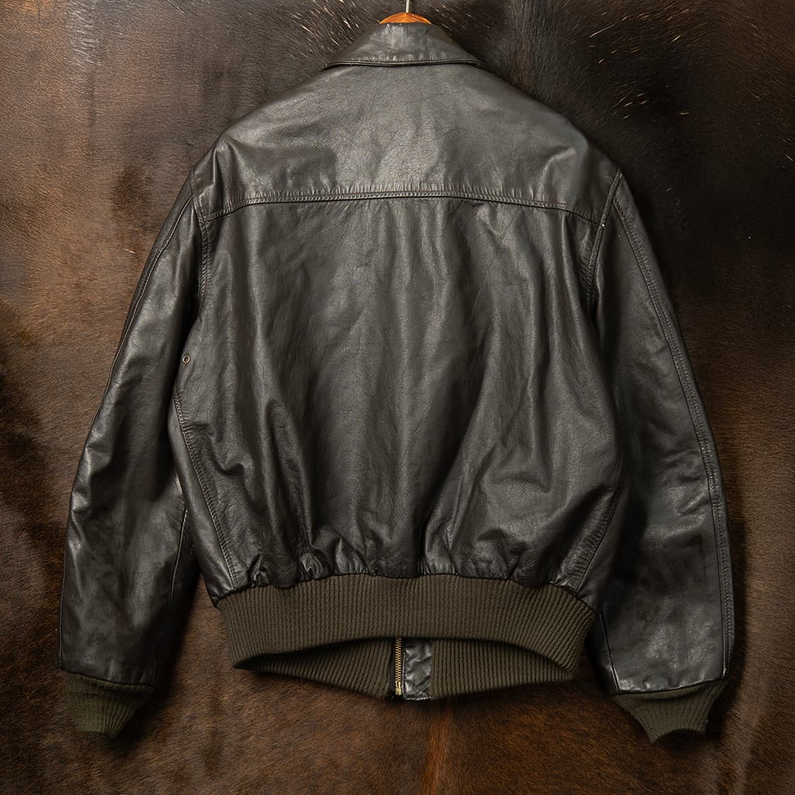 [46] 70s~ 아비렉스 A-2 레더 플라이트 자켓 MO-2367  상품이미지2