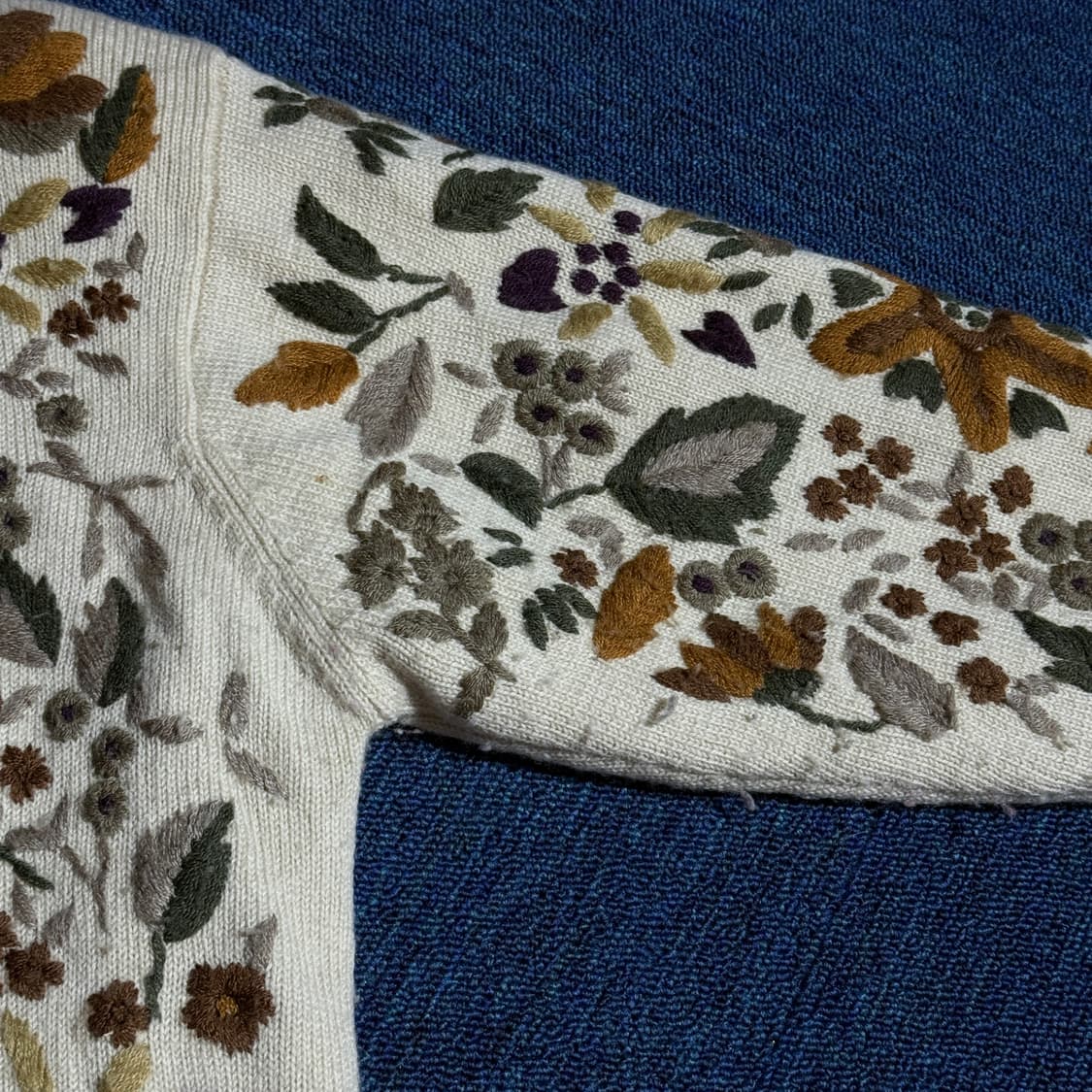 모리걸 플라워 니트 자켓 상품이미지4