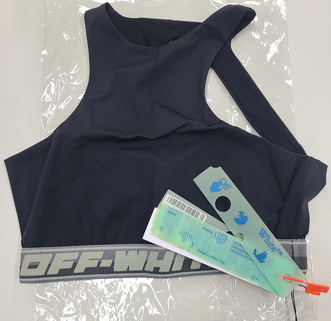 오프화이트 레이서백  로고 브라탑 상품이미지1