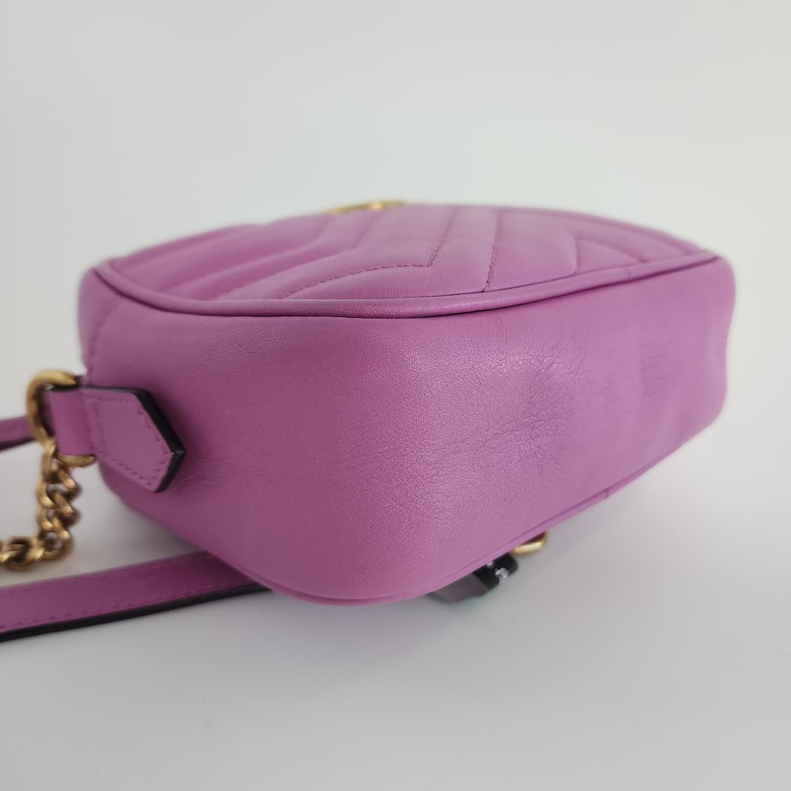 상태최상 구찌 GG 마몽 레더 미니 숄더 크로스백 핑크 상품이미지7