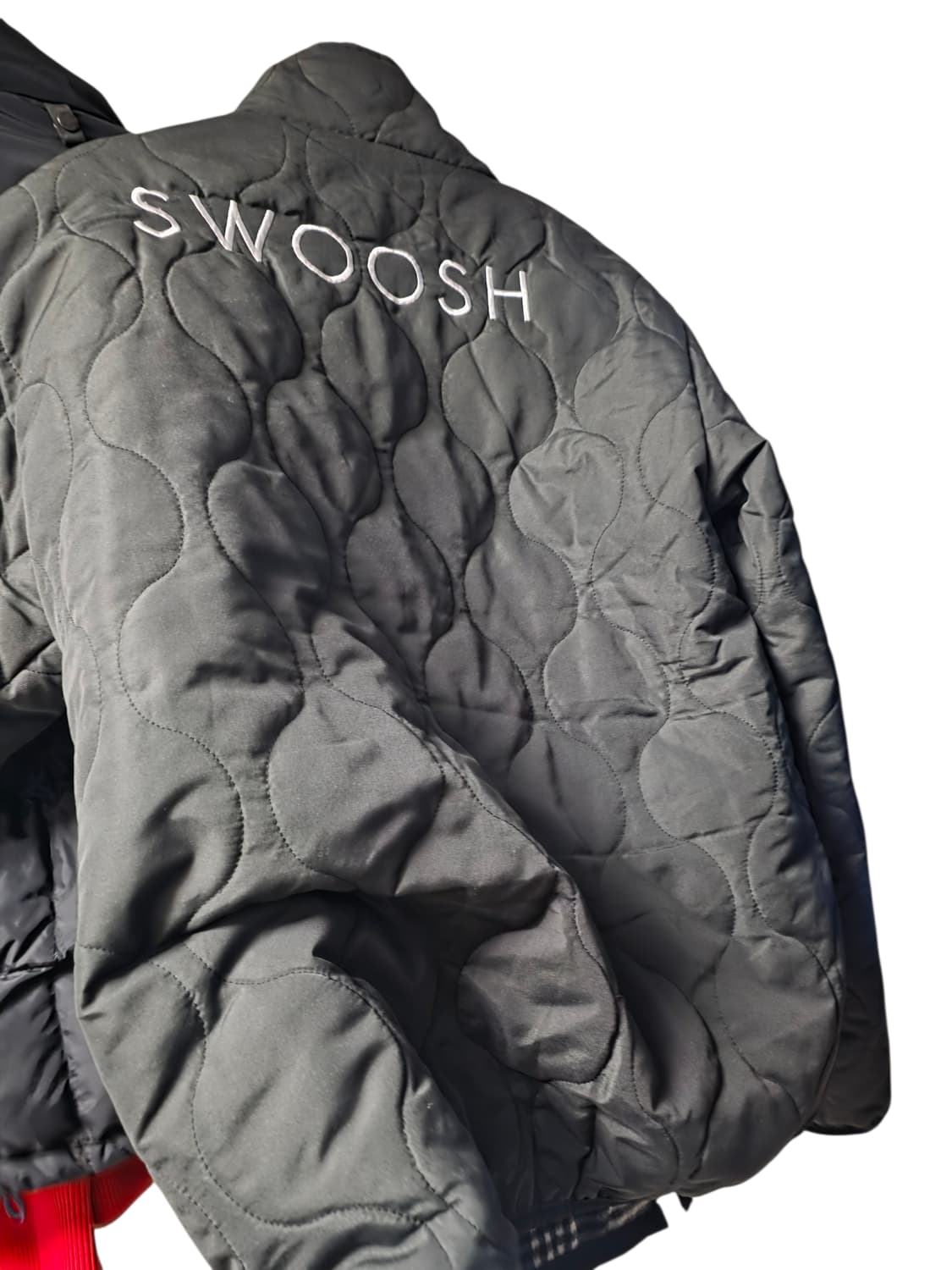 [나이키] 희귀 더블스우시 퀼팅 체크 기모 자켓 XXL(105추천) 상품이미지7