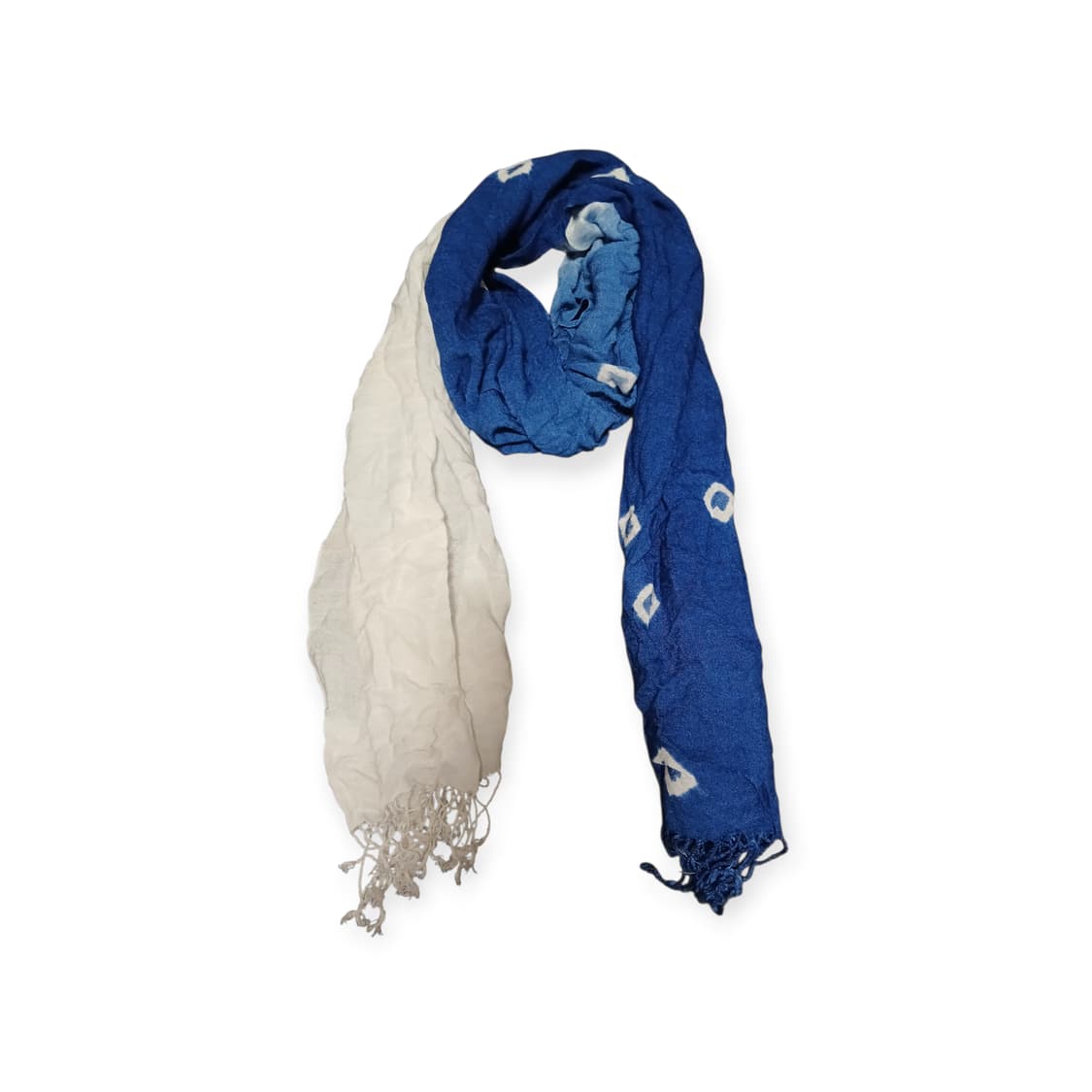 모리걸 화이트&블루 스카프 상품이미지1