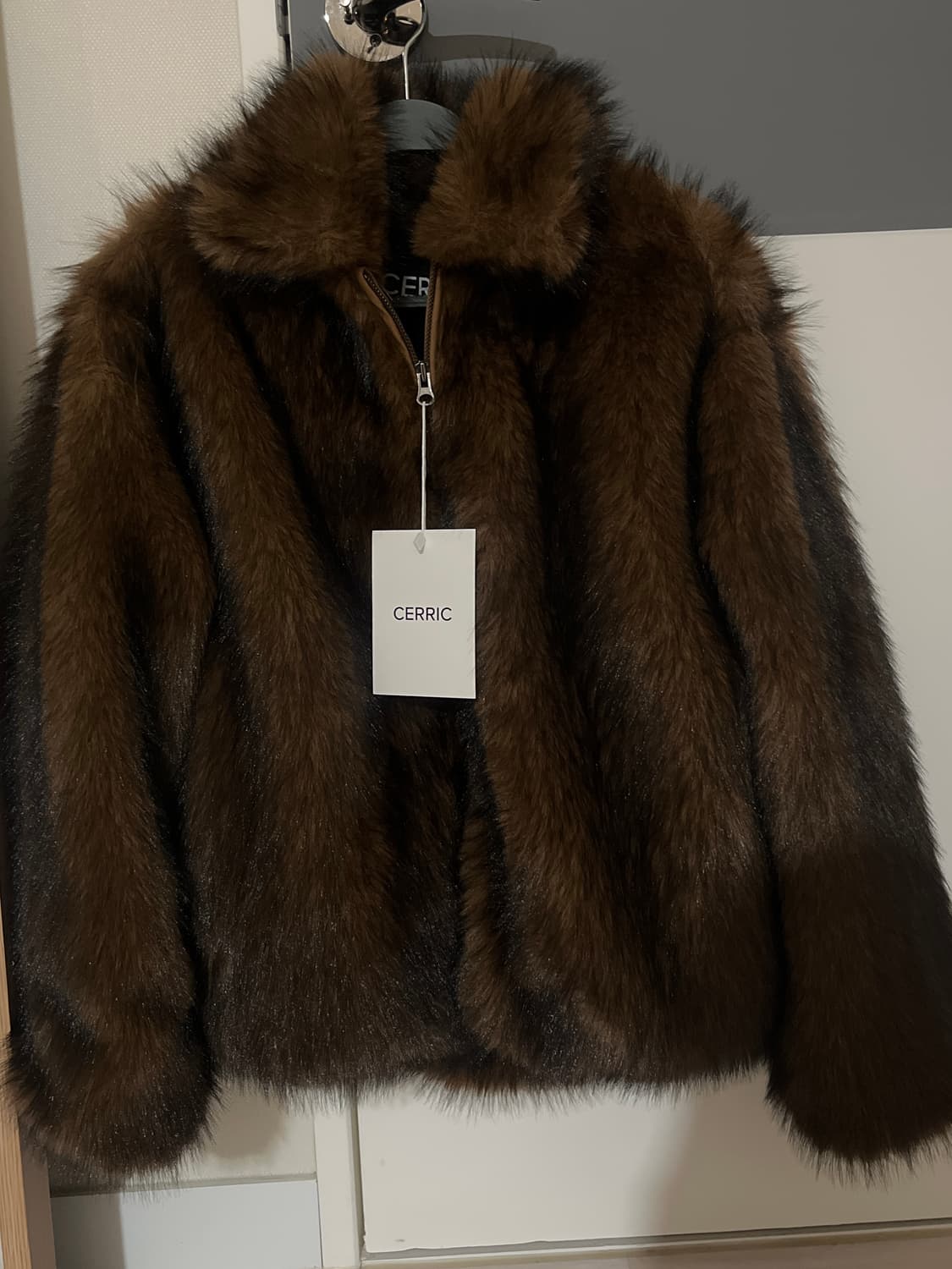 Cerric Brushed Fur Jacket / Brown 상품이미지2