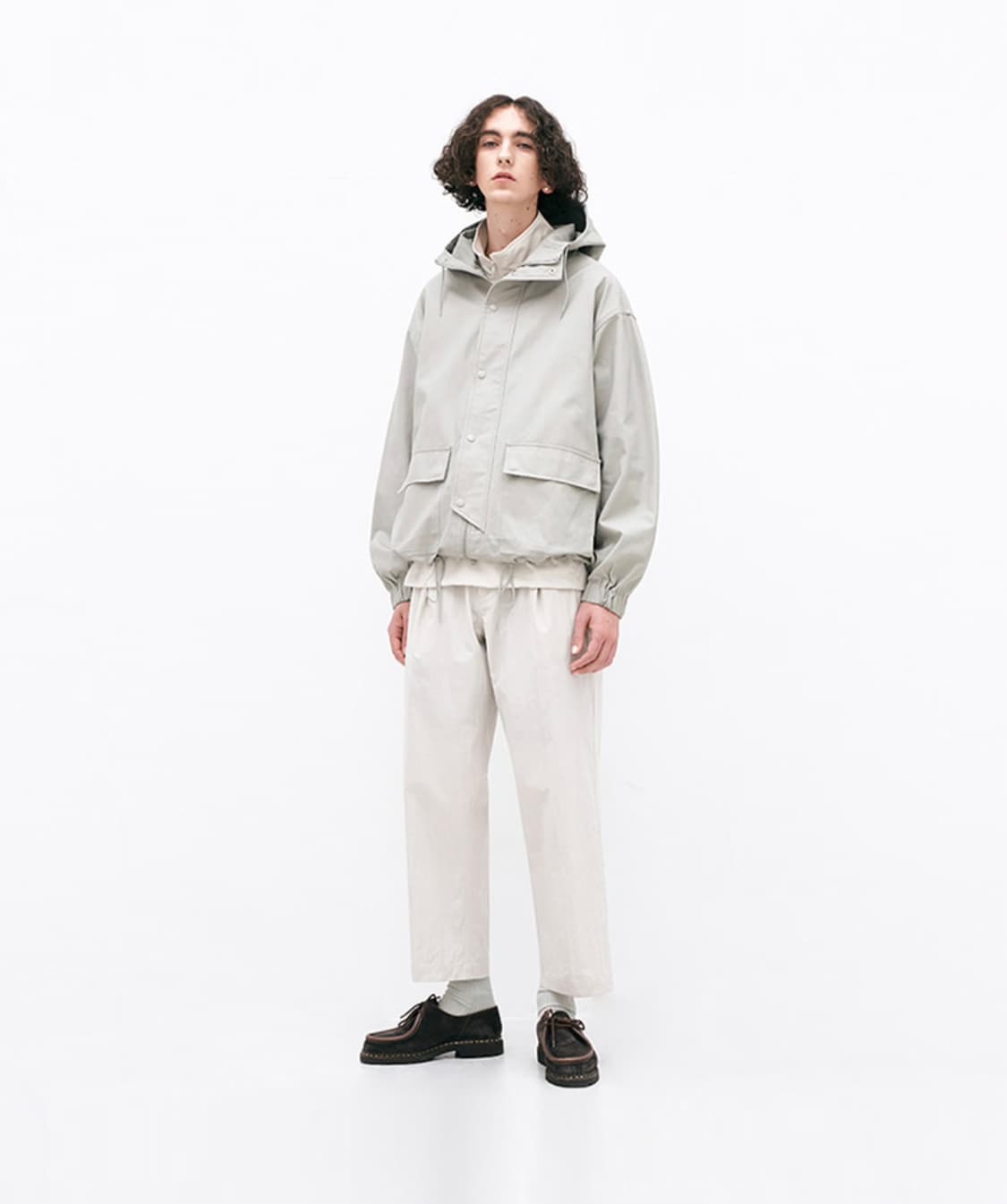 파르티멘토 코드 후드 집업 자켓 스모크 그레이 L 상품이미지1