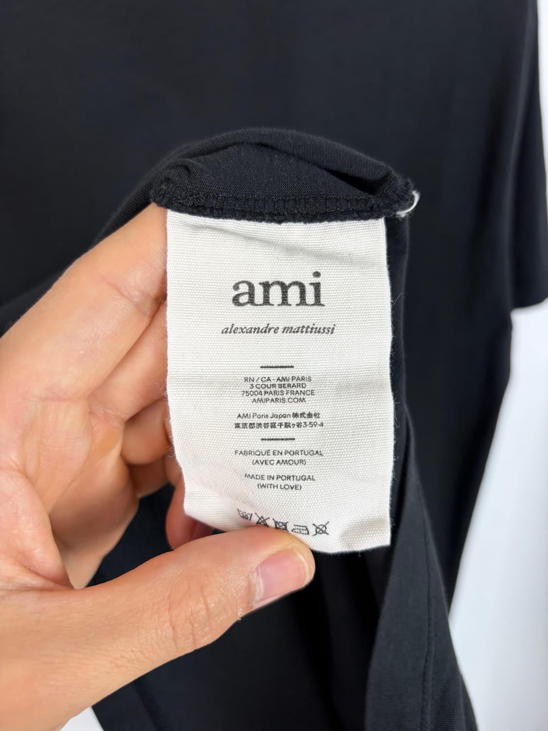a581) 아미 AMI 하트로고 반팔티셔츠 상품이미지6